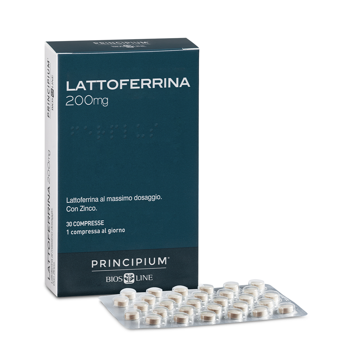 PRINCIPIUM LATTOFERRINA 200 MG 30 COMPRESSE - Farmacia Murachelli Di Putelli dr. Giovanni