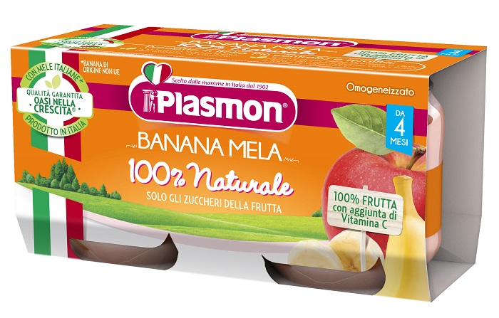 PLASMON OMOGENEIZZATO BANANA MELA 2 X 80 G - Farmacia Murachelli Di Putelli dr. Giovanni