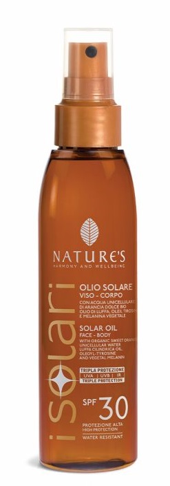 NATURE'S I SOLARI OLIO SOLARE VISO CORPO SPF 30 150 ML - Farmacia Murachelli Di Putelli dr. Giovanni