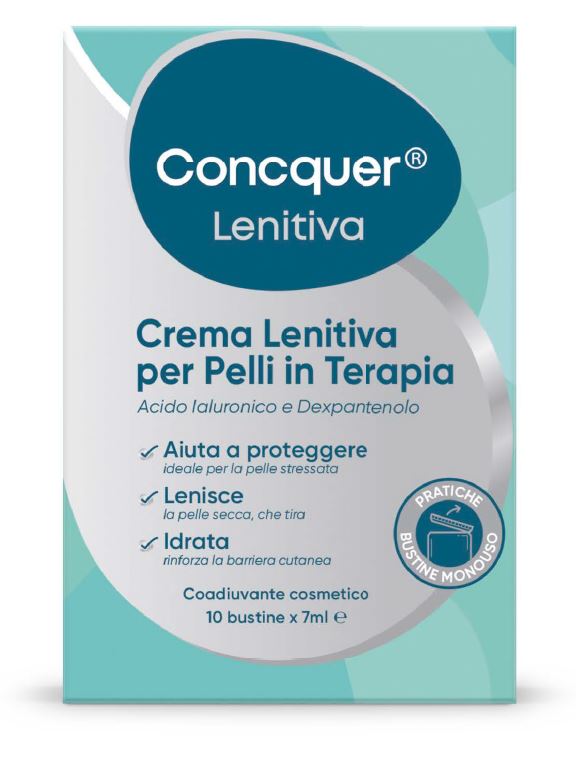 CONCQUER CREMA LENITIVA 10 BUSTINE DA 7 ML - Farmacia Murachelli Di Putelli dr. Giovanni