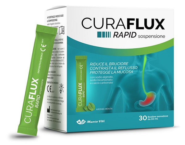 CURAFLUX RAPID SOSPENSIONE ORALE 30 BUSTINE - Farmacia Murachelli Di Putelli dr. Giovanni