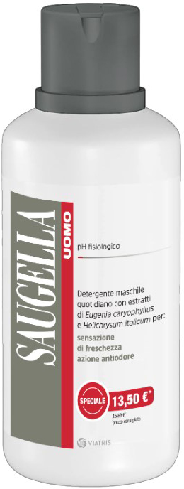 SAUGELLA UOMO DETERGENTE 500 ML TAGLIO PREZZO - Farmacia Murachelli Di Putelli dr. Giovanni