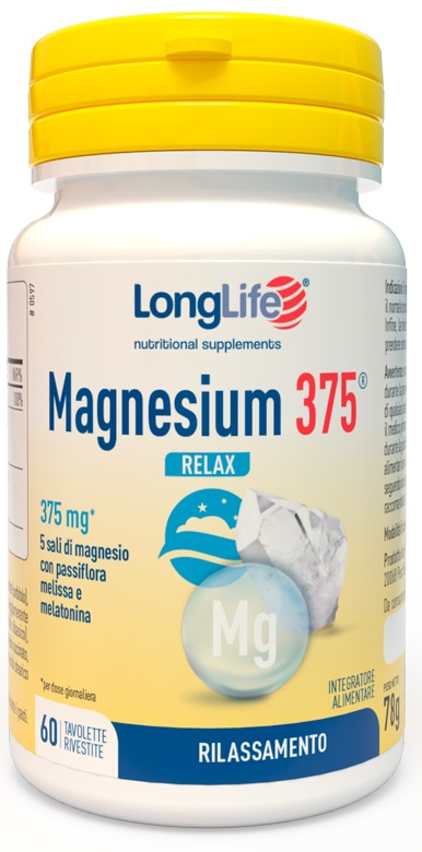 LONGLIFE MAGNESIUM 375 RELAX 60 TAVOLETTE - Farmacia Murachelli Di Putelli dr. Giovanni