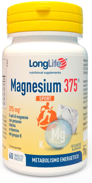 LONGLIFE MAGNESIUM 375 SPORT 60 TAVOLETTE - Farmacia Murachelli Di Putelli dr. Giovanni