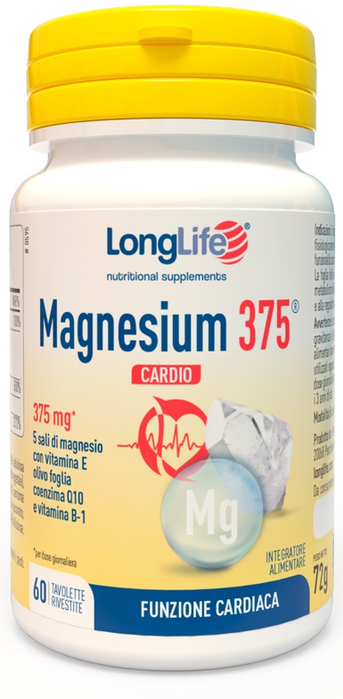 LONGLIFE MAGNESIUM 375 CARDIO 60 TAVOLETTE - Farmacia Murachelli Di Putelli dr. Giovanni