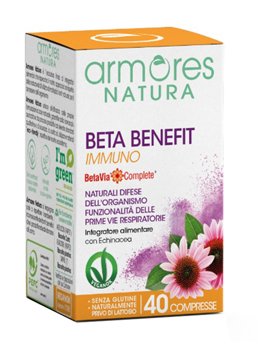 ARMORES BETA BENEFIT IMMUNO 40 COMPRESSE - Farmacia Murachelli Di Putelli dr. Giovanni
