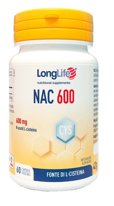 LONGLIFE NAC 600MG 60 CAPSULE - Farmacia Murachelli Di Putelli dr. Giovanni
