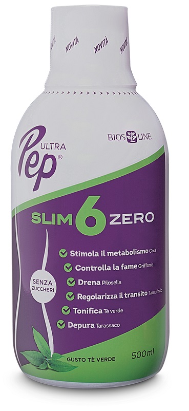 ULTRA PEP SLIM 6 ZERO TE' VERDE 500 ML BIOSLINE - Farmacia Murachelli Di Putelli dr. Giovanni