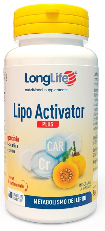 LONGLIFE LIPO ACTIVATOR PLUS 60 TAVOLETTE RIVESTITE DA 1,6 G - Farmacia Murachelli Di Putelli dr. Giovanni