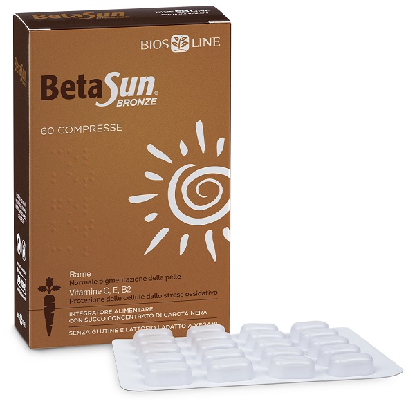BIOSLINE BETASUN BRONZE 60 COMPRESSE - Farmacia Murachelli Di Putelli dr. Giovanni