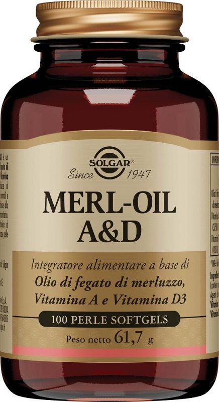 MERL OIL A&D 100 PERLE SOFTGEL - Farmacia Murachelli Di Putelli dr. Giovanni