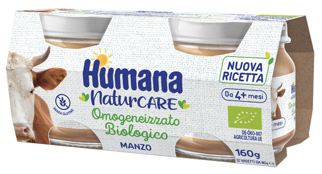 HUMANA OMOGENEIZZATO MANZO BIOLOGICO 2 PEZZI 80 G - Farmacia Murachelli Di Putelli dr. Giovanni