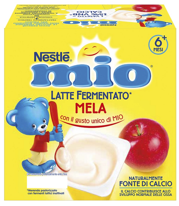 MIO MERENDA LATTE FERMENTATO MELA 4 PEZZI DA 100 G - Farmacia Murachelli Di Putelli dr. Giovanni