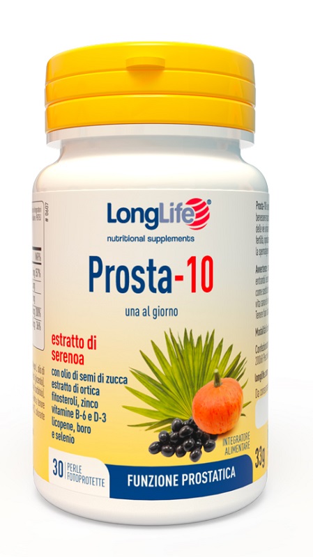 LONGLIFE PROSTA-10 30 PERLE FOTOPROTETTE - Farmacia Murachelli Di Putelli dr. Giovanni