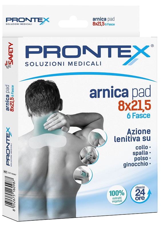 FASCIA PRONTEX ARNICA PAD 8 X 21 ,5 6 PEZZI - Farmacia Murachelli Di Putelli dr. Giovanni