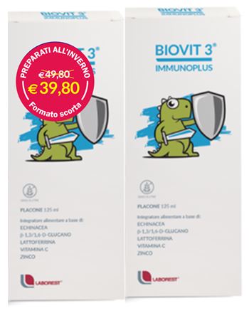 BIOVIT 3 IMMUNOPLUS MULTIPACK 125 ML X 2 - Farmacia Murachelli Di Putelli dr. Giovanni