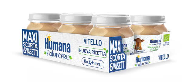HUMANA OMOGENEIZZATO VITELLO BIO 6 VASETTI DA 80 G - Farmacia Murachelli Di Putelli dr. Giovanni