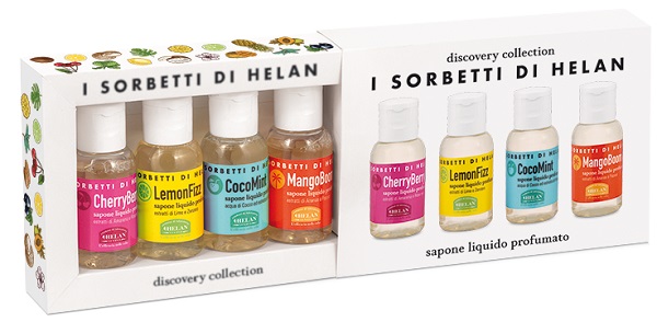 I SORBETTI DI HELAN CHERRYBERRY DISCOVERY KIT SAPONI LIQUIDI 4 PEZZI DA 25 ML - Farmacia Murachelli Di Putelli dr. Giovanni
