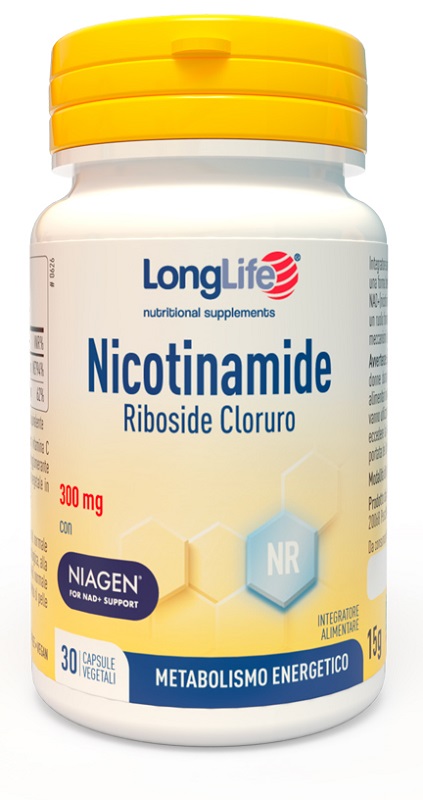 LONGLIFE NICOTINAMIDE RIBOSIDE CLORURO 30 CAPSULE DA 500 MG - Farmacia Murachelli Di Putelli dr. Giovanni
