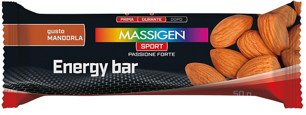 MASSIGEN SPORT ENERGY BARRETTA MANDORLA 50 G - Farmacia Murachelli Di Putelli dr. Giovanni