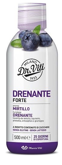 DR VITI DRENANTE FORTE MIRTILLO 500 ML SENZA ZUCCHERI - Farmacia Murachelli Di Putelli dr. Giovanni