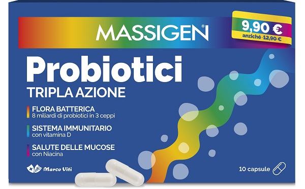 MASSIGEN PROBIOTICI 10 CAPSULE 2024 OFFERTA SPECIALE - Farmacia Murachelli Di Putelli dr. Giovanni