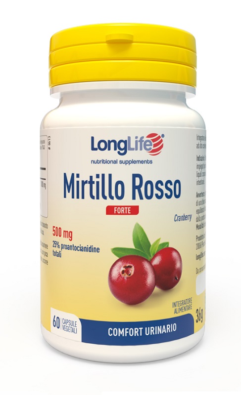 LONGLIFE MIRTILLO ROSSO FORTE 60 CAPSULE VEGETALI - Farmacia Murachelli Di Putelli dr. Giovanni