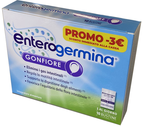 ENTEROGERMINA GONFIORE 10 BUSTINE 4 G PROMO - Farmacia Murachelli Di Putelli dr. Giovanni