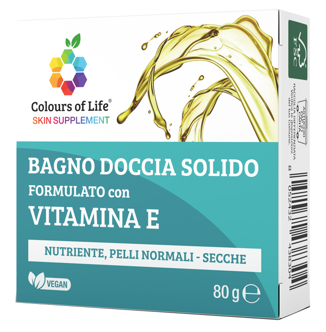 COLOURS OF LIFE VITAMINA E BAGNO DOCCIA SOLIDO 80 G - Farmacia Murachelli Di Putelli dr. Giovanni