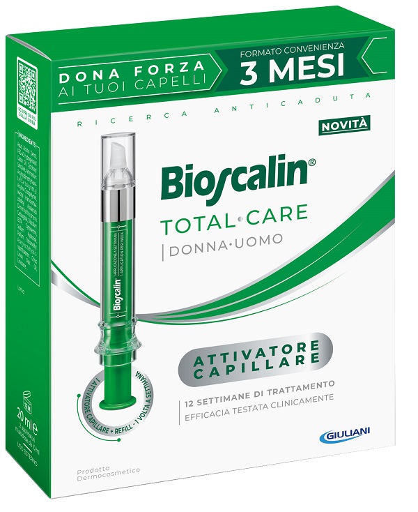 BIOSCALIN TOTAL CARE ATTIVATORE CAPILLARE 2 APPLICATORI MULTIDOSE X 10 ML - Farmacia Murachelli Di Putelli dr. Giovanni