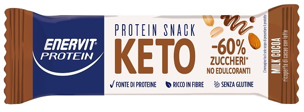ENERVIT PROTEIN SNACK KETO MILK COCOA 35 G - Farmacia Murachelli Di Putelli dr. Giovanni