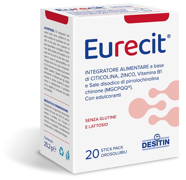 EURECIT 20 STICK PACK OROSOLUBILI DA 1,26 G CON EDULCORANTI SENZA GLUTINE SENZA LATTOSIO - Farmacia Murachelli Di Putelli dr. Giovanni