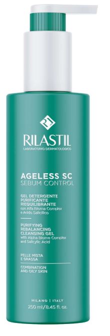 RILASTIL AGELESS SC SEBUM CONTROL GEL DETERGENTE PURIFICANTE RIEQUILIBRANTE 250 ML - Farmacia Murachelli Di Putelli dr. Giovanni