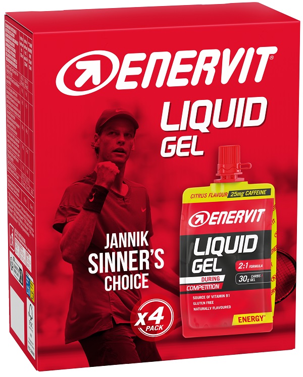 ENERVIT SPORT LIQUID GEL CITRUS CON CAFFEINA 4 PEZZI DA 60 ML - Farmacia Murachelli Di Putelli dr. Giovanni