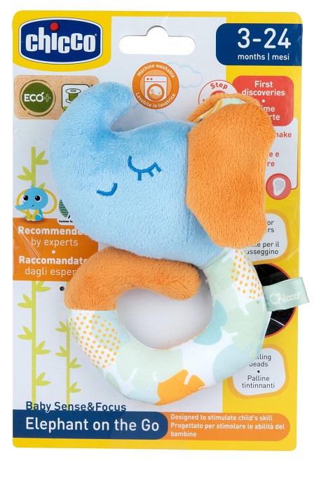 CHICCO GIOCO BABY SENSE&FOCUS TRILLINO SOFT ELEFANTE ECO+ - Farmacia Murachelli Di Putelli dr. Giovanni
