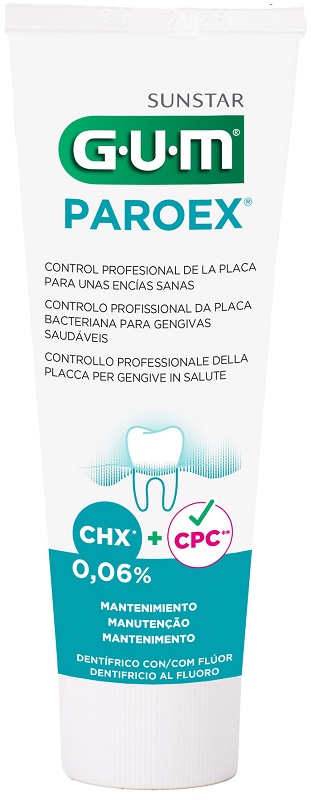 GUM PAROEX 0,06 CHX DENTIFRICIO AL FLUORO 75 ML - Farmacia Murachelli Di Putelli dr. Giovanni