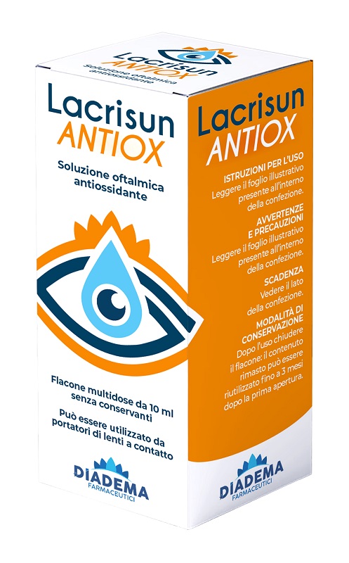 LACRISUN ANTIOX SOLUZIONE OFTALMICA ANTIOSSIDANTE OCCHI FLACONE MULTIDOSE 10 ML - Farmacia Murachelli Di Putelli dr. Giovanni