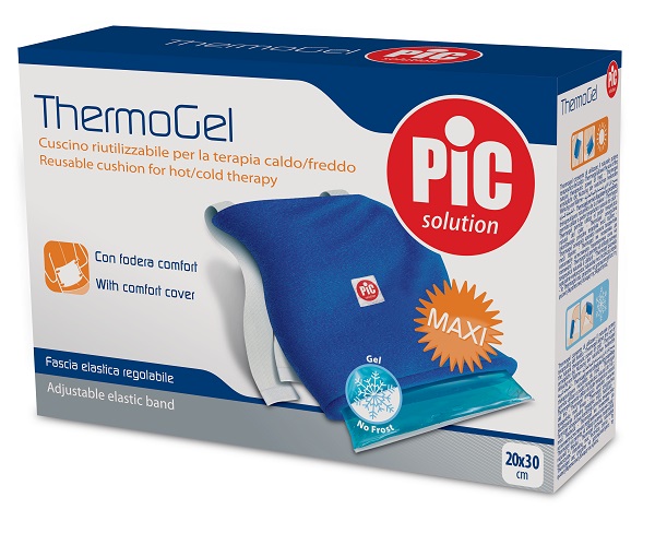 CUSCINO THERMOGEL RIUTILIZZABILE PER TERAPIA CALDO FREDDO CM 20X30 CON FODERA FASCIA ELASTICA ITC - Farmacia Murachelli Di Putelli dr. Giovanni