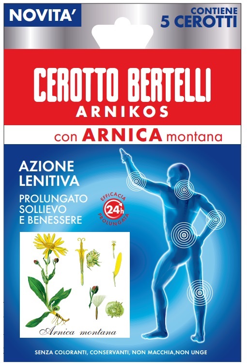 BERTELLI CEROTTO ARNIKOS CON ARNICA MONTANA 5 PEZZI - Farmacia Murachelli Di Putelli dr. Giovanni