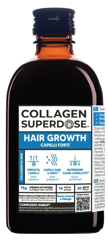 COLLAGEN SUPERDOSE HAIR GROWTH 300 ML COLLAGENE 75 G - Farmacia Murachelli Di Putelli dr. Giovanni
