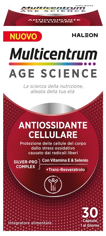 MULTICENTRUM AGE SCIENCE ANTIOSSIDANTE CELLULARE 30 CAPSULE - Farmacia Murachelli Di Putelli dr. Giovanni