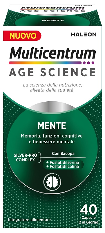 MULTICENTRUM AGE SCIENCE MENTE 40 CAPSULE - Farmacia Murachelli Di Putelli dr. Giovanni