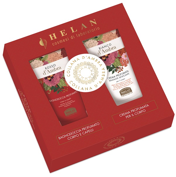 COLLANA D'AMBRA COFANETTO ROSSO D'AMBRA 1 BAGNODOCCIA 75 ML + 1 BIANCO D'AMBRA CREMA CORPO 75 ML - Farmacia Murachelli Di Putelli dr. Giovanni