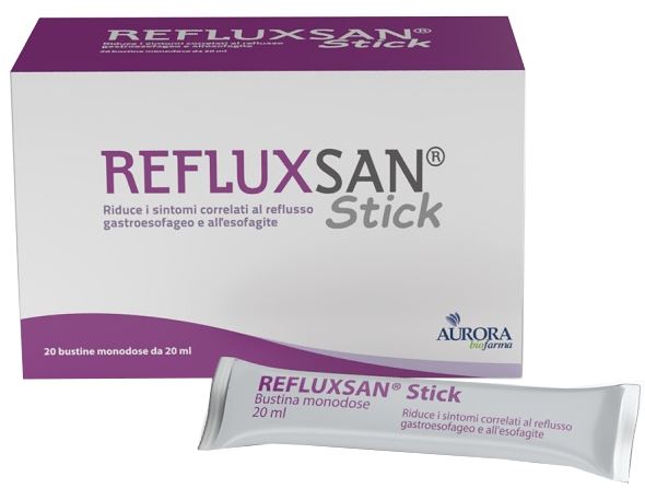 REFLUXSAN STICK 20 BUSTINE MONODOSE DA 20 ML SENZA GLUTINE SENZA LATTOSIO - Farmacia Murachelli Di Putelli dr. Giovanni