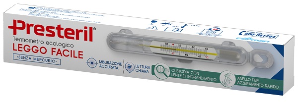 PRESTERIL TERMOMETRO ECOLOGICO LEGGO FACILE SENZA MERCURIO - Farmacia Murachelli Di Putelli dr. Giovanni