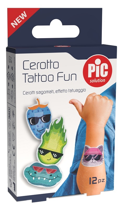 PIC SOLUTION CEROTTO TATTOO FUN 12 PEZZI - Farmacia Murachelli Di Putelli dr. Giovanni