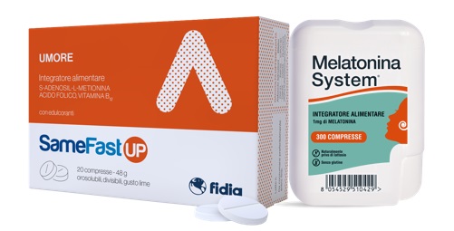 SAMEFAST UP 20 COMPRESSE + MELATONINA SYSTEM 300 COMPRESSE - Farmacia Murachelli Di Putelli dr. Giovanni