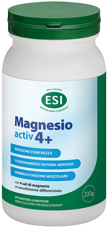 ESI MAGNESIO ACTIV 4+ 200 G SENZA GLUTINE - Farmacia Murachelli Di Putelli dr. Giovanni