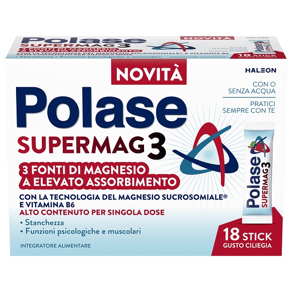 POLASE SUPERMAG3 18 STICK DA 2 G GUSTO CILIEGIA - Farmacia Murachelli Di Putelli dr. Giovanni