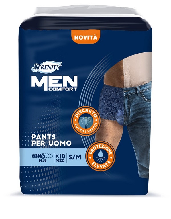 PANNOLONE A MUTANDINA SERENITY MEN COMFORT PLUS S/M 10 PEZZI - Farmacia Murachelli Di Putelli dr. Giovanni
